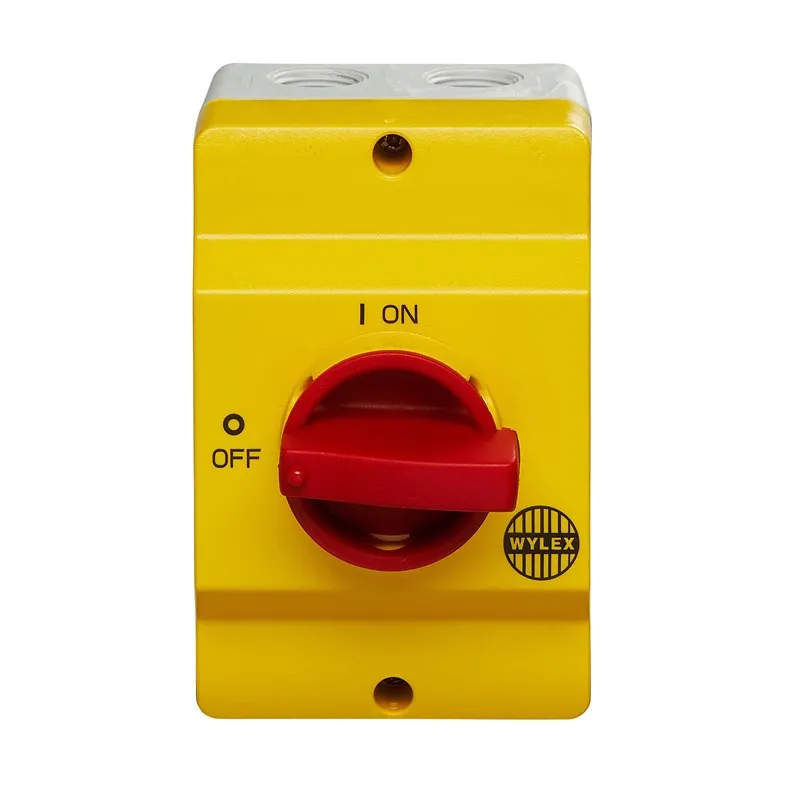 Wylex NHTPSD25 25A 2 Pole 240V AC IP65 Rotary Isolator