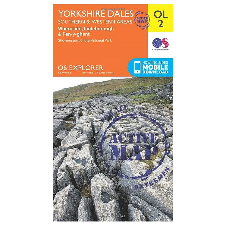 Yorkshire Dales Southern and Western - OS Explorer OL2 Active