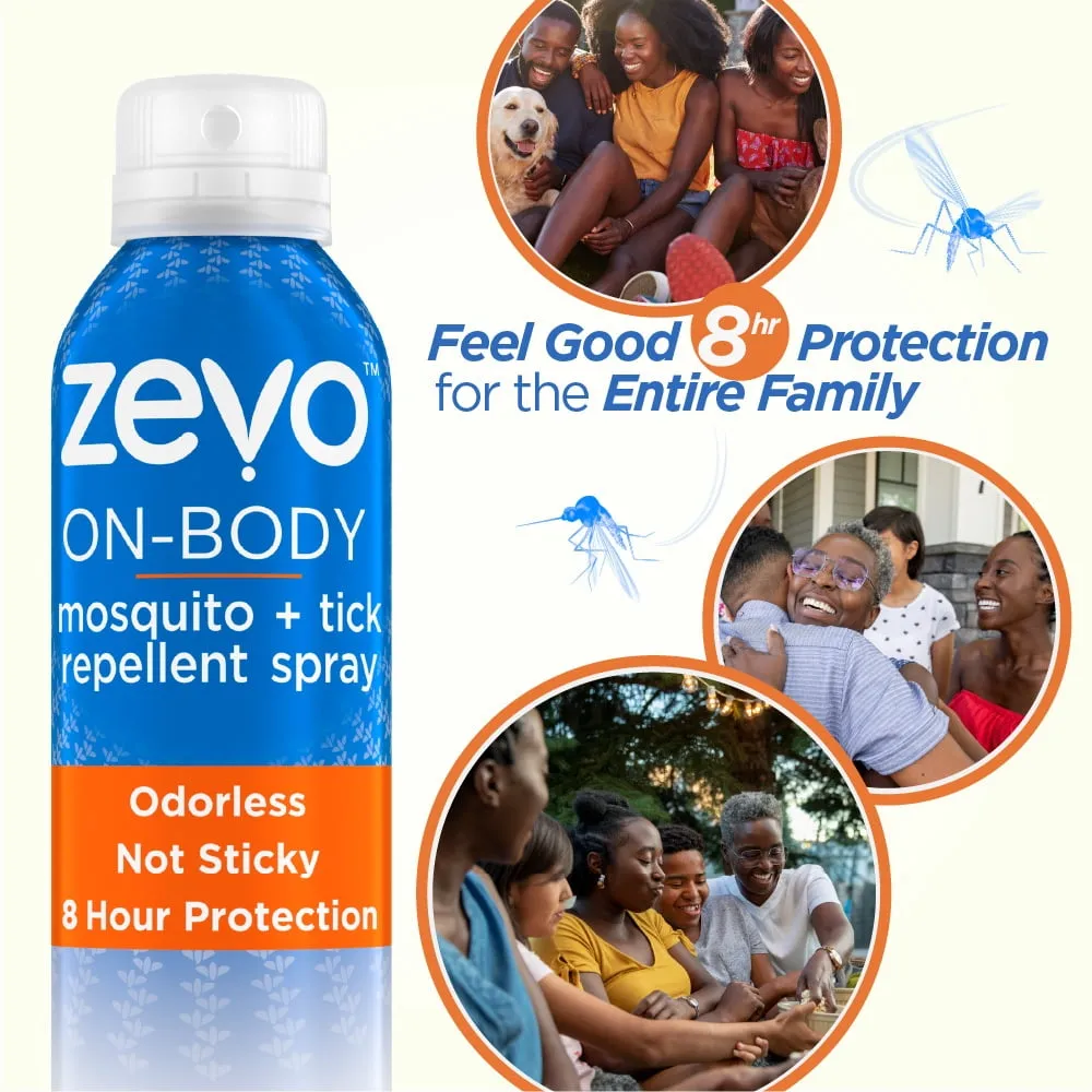 Zevo On Body Mosquito Repellent   Tick Repellent - Bug Spray - Aerosol Spray