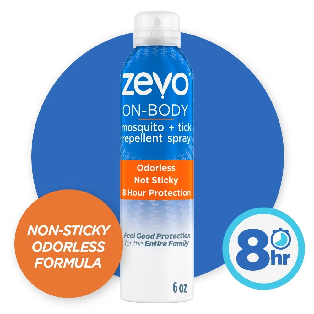 Zevo On Body Mosquito Repellent   Tick Repellent - Bug Spray - Aerosol Spray
