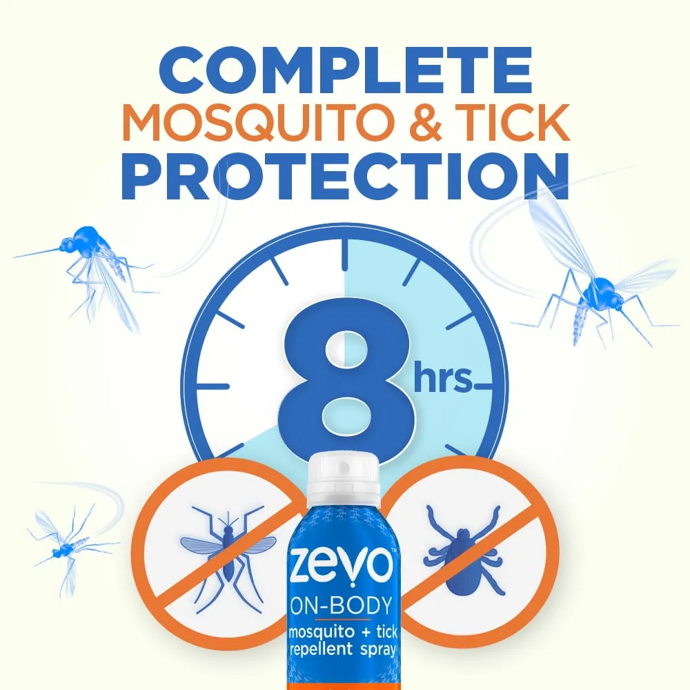 Zevo On Body Mosquito Repellent   Tick Repellent - Bug Spray - Aerosol Spray