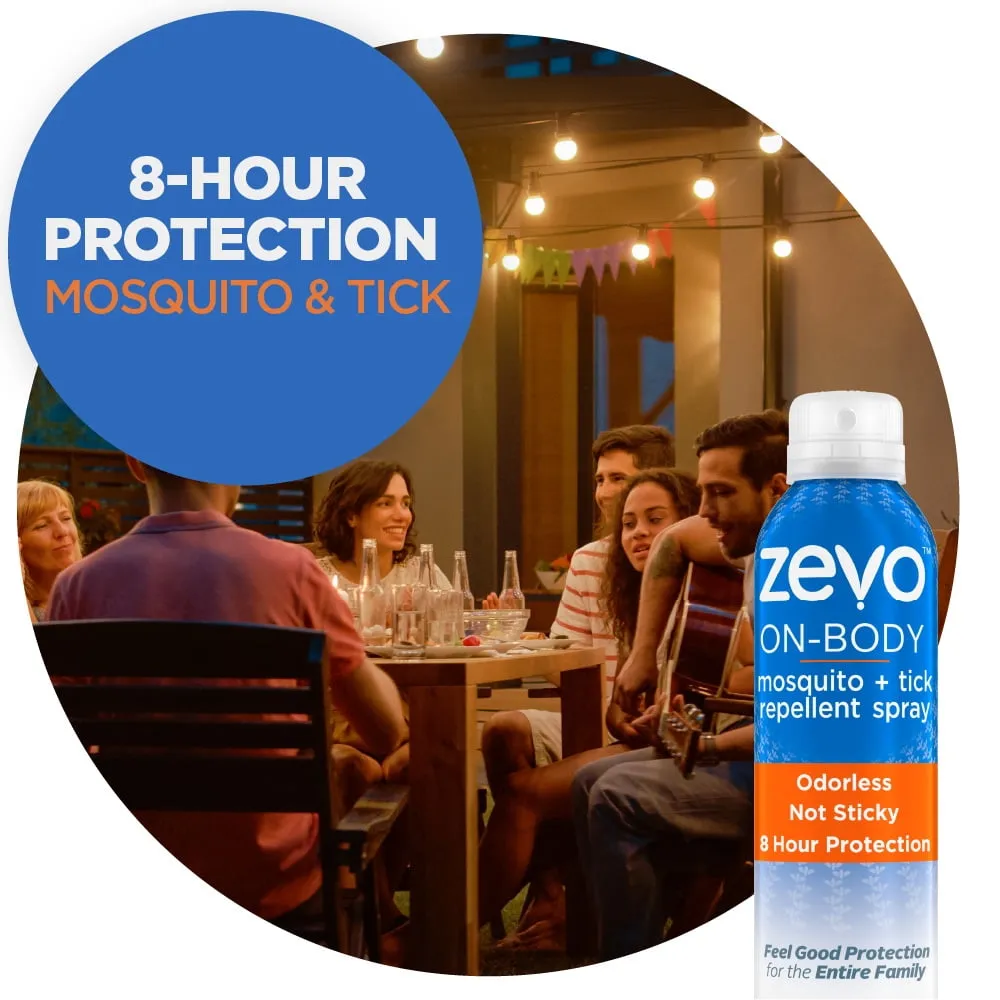 Zevo On Body Mosquito Repellent   Tick Repellent - Bug Spray - Aerosol Spray